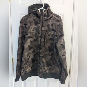 Simms Soft shell camouflage jacket